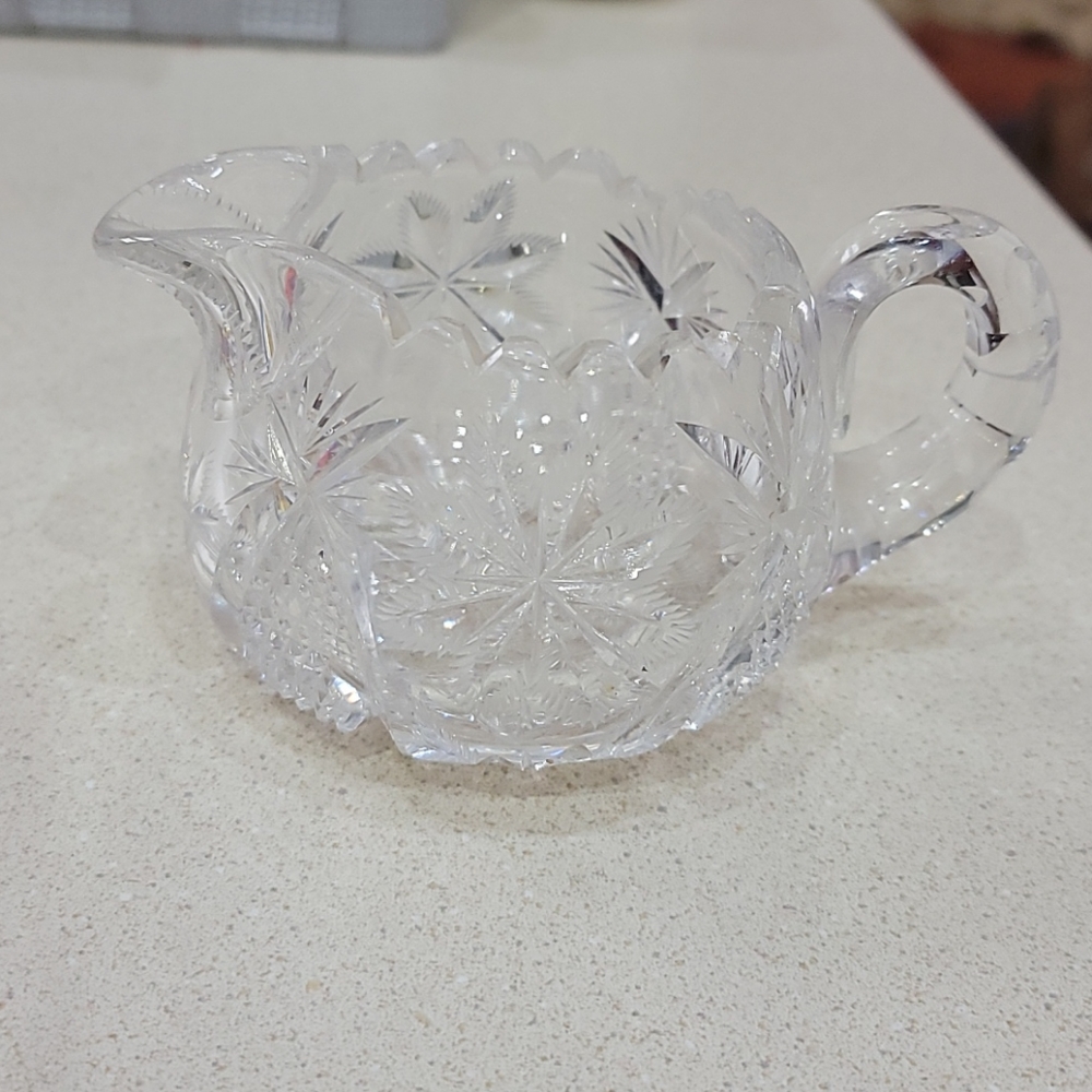 Crystal Creamer Jar